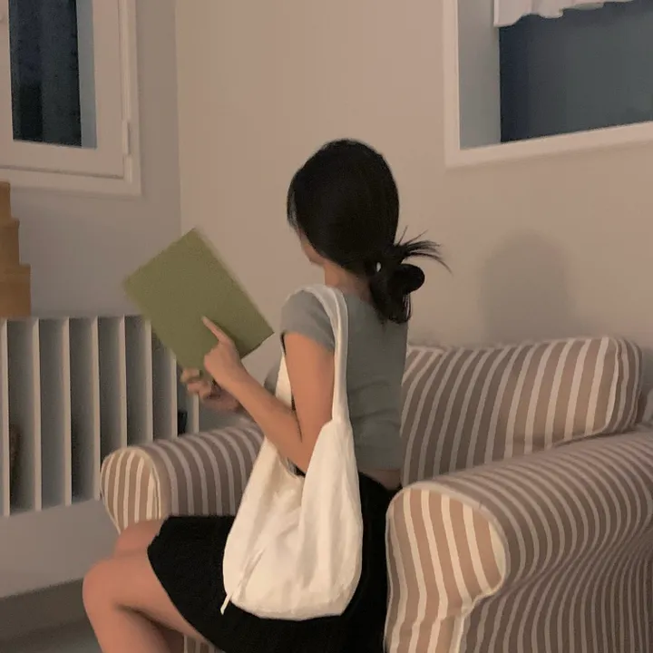 [주문폭주/5월7일 이후 발송] 리본 자수 펀칭 레이스 데일리 꾸안꾸 에코백 숄더백 발레코어 리본가방 상세 이미지 12