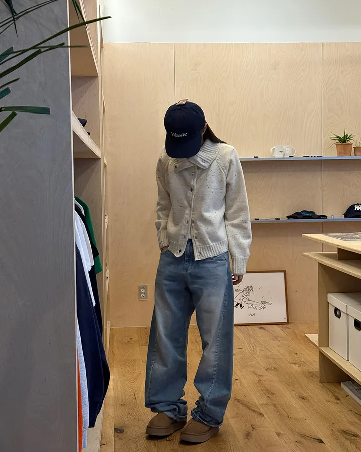 페퍼 하이넥 버튼 가디건 상세 이미지 10