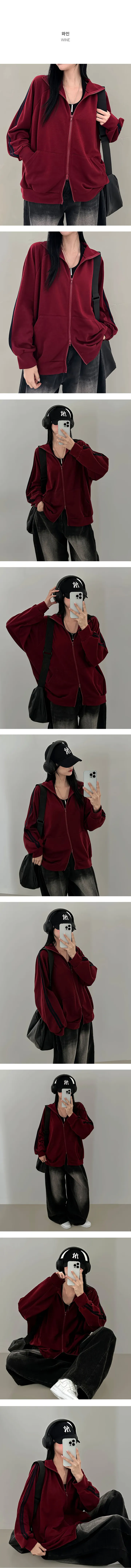 *묶음할인[MADE/간절기템!] 두줄라인 오버핏 투웨이 집업 상세 이미지 8