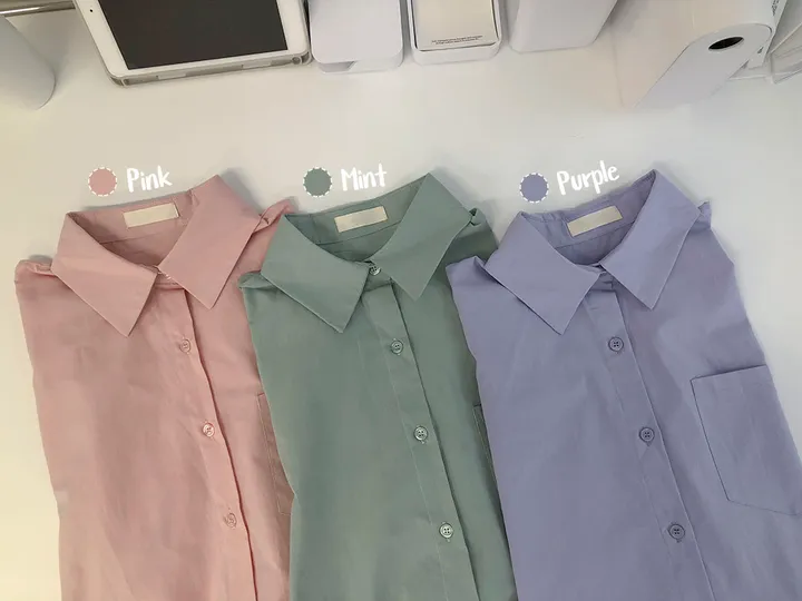 [❤주문폭주❤/빅사이즈] 남친셔츠 오버핏 롱 남방 6colors 상세 이미지 35