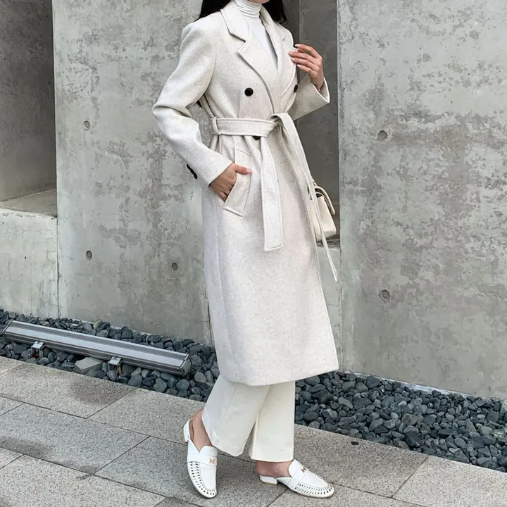 [당일출고🌹] 토토 바바리 롱코트 / 겨울코트 벨트코트 핸드메이드코트 코트 떡볶이코트 싱글코트 더블커트 밍크코트 롱패딩 숏패딩 양털코트 무스탕 겨울자켓 하객룩 아우터 점퍼 트위드자켓 트렌치코트 바바리코트 후드코트 후드롱코트 케이프코트 망토자켓 연말룩 청 상세 이미지 21