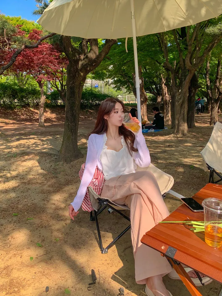 [묶음할인🎁간절기🤎롱&숏/진짜강추ㅠ] 아이스 바스락 나일론 썸머 카고 와이드 트레이닝 팬츠 하이웨스트 밴딩 봄 츄리닝 바지 냉장고 벚꽃룩 꽃놀이룩 개강여신 6COL 상세 이미지 27