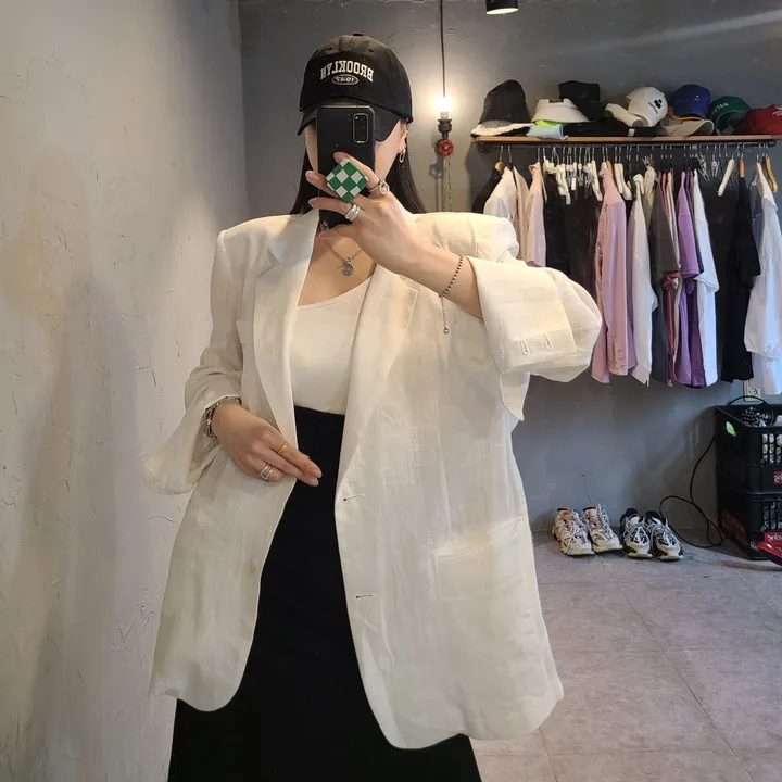 오버핏 대디 린넨자켓 상세 이미지 24