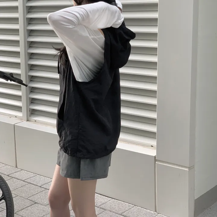 레코드 후드 나일론 조끼 : record hoodie Anorak vest - 4 color 상세 이미지 59
