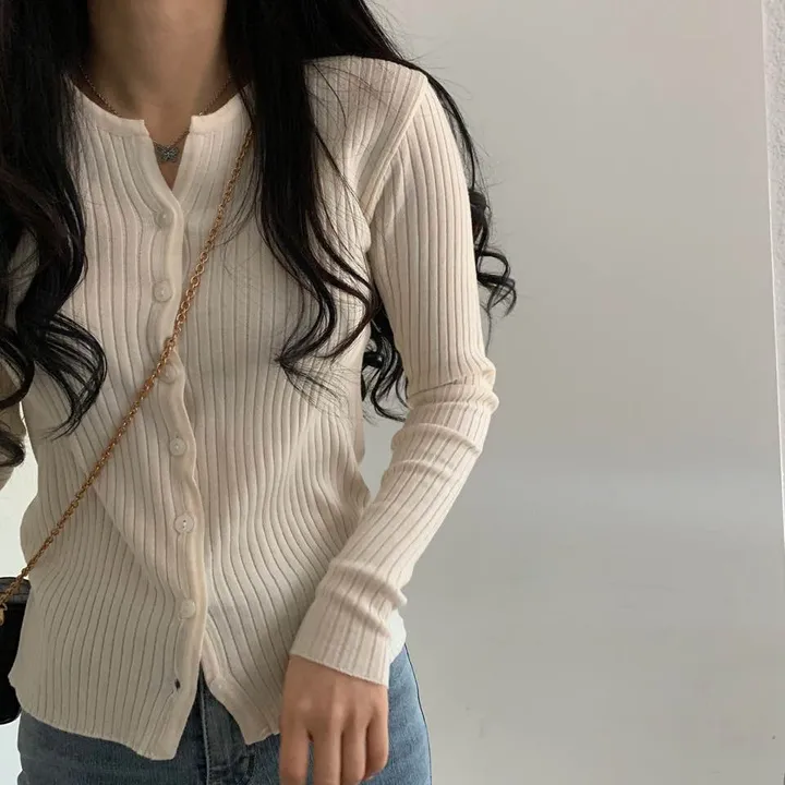 진심 여리핏, 골지 니트 가디건 ;9col 상세 이미지 32