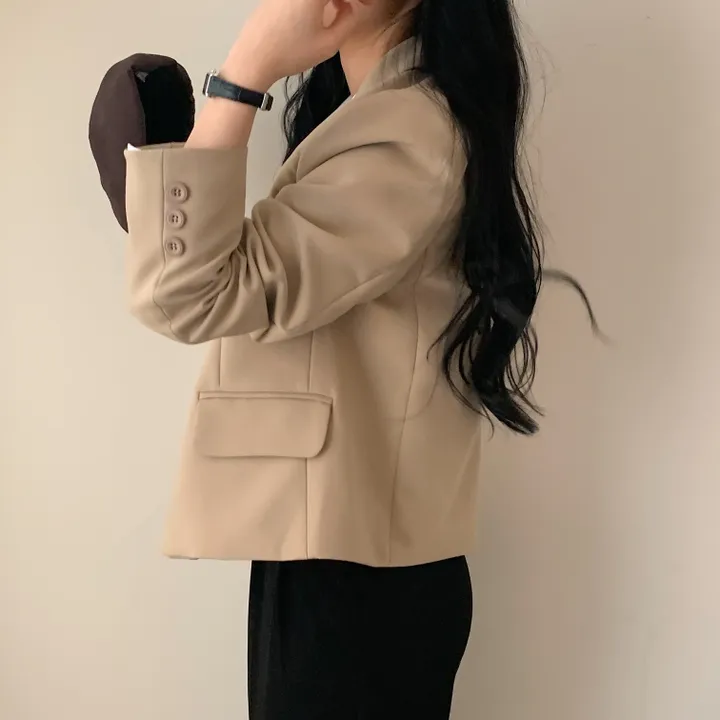 [기획/필수] 오늘도 예쁘게, 모니카 원버튼 숏자켓;4col 상세 이미지 56