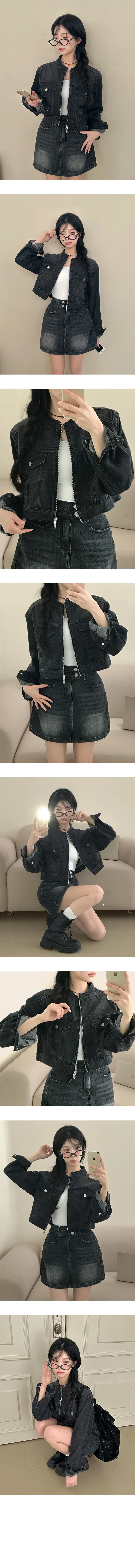 *묶음할인[빈티지워싱/투웨이!] 투루디 바이커 데님자켓 상세 이미지 10