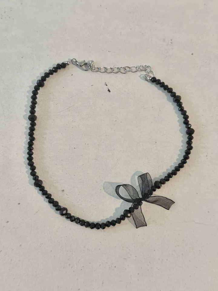 [made] 원 포인트 오간자 리본 초커 목걸이 (3color) 상세 이미지 28