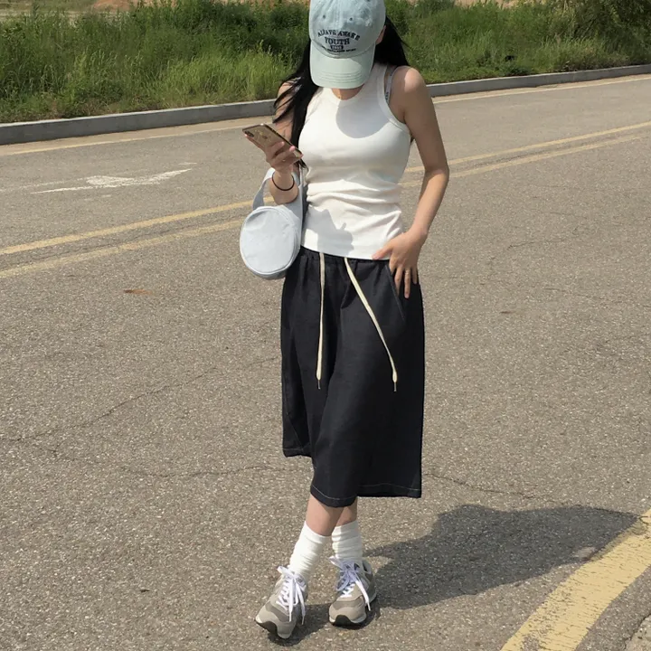 [*극찬핏]하프 생지 버뮤다 pt : half bermuda pants - 3 color 상세 이미지 34