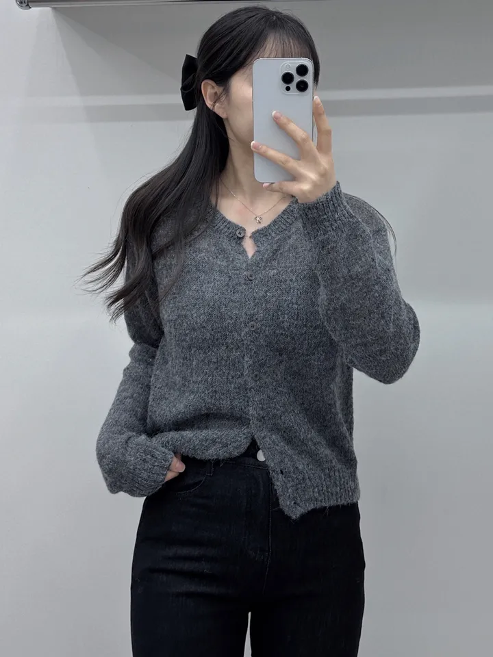 [여리핏/주문폭주] 뽀용 파스텔 라운드 알파카 니트 가디건/ 알파카가디건 여리가디건 봄가디건 간절기가디건 핑크가디건 청순여리 봄옷 레이어드 루즈핏가디건 얇은가디건 핑크가디건 상세 이미지 36