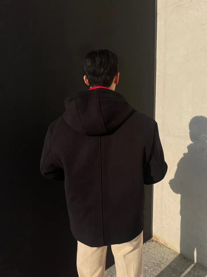무드 울 후드 숏 코트 3 Color 상세 이미지 44