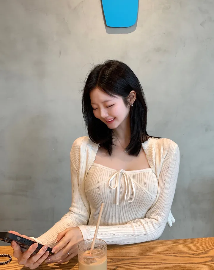 아인 레이스 리본 나시 가디건 세트 상세 이미지 27