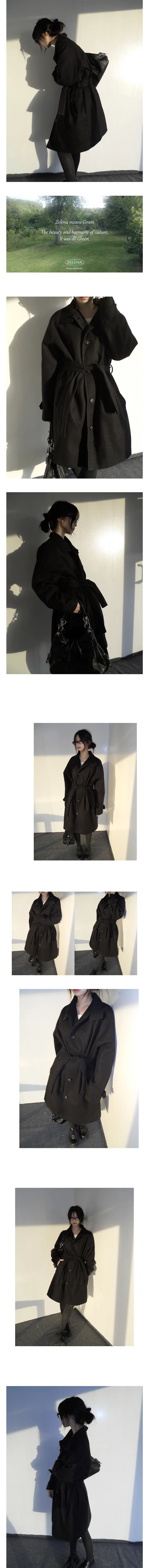 belted half coat 하프벨트코트 상세 이미지 1