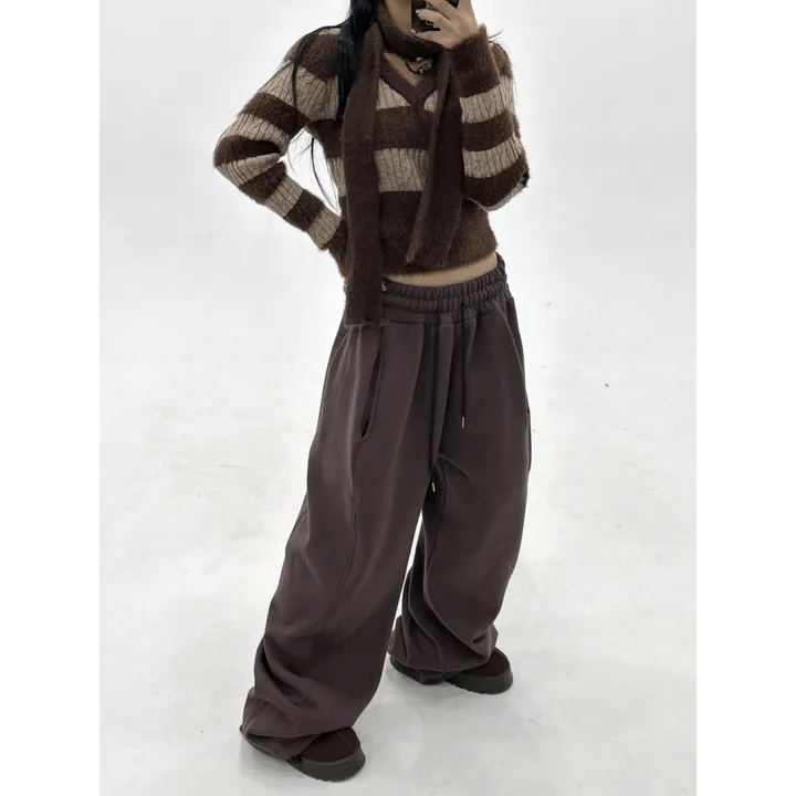 ❤️‍🔥누적판매8,000 돌파 기념❤️‍🔥[UNISEX/기모 ver.🤧/소장추천!]럽 올 컬러 와이드 스트링 트레이닝 팬츠(5color) 상세 이미지 22