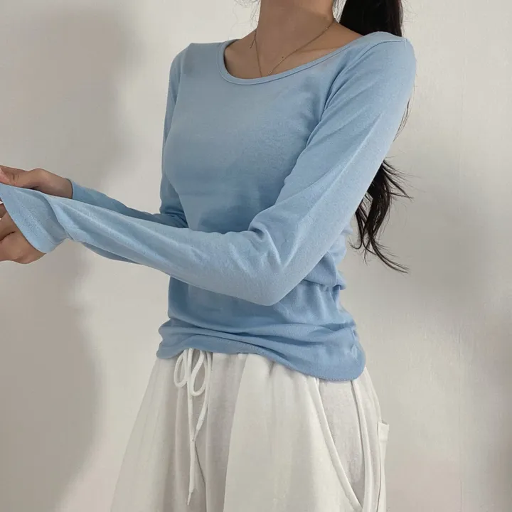 [누적 4천장 돌파] 쫀쫀여리핏/베이직 긴팔티 10colors 상세 이미지 16