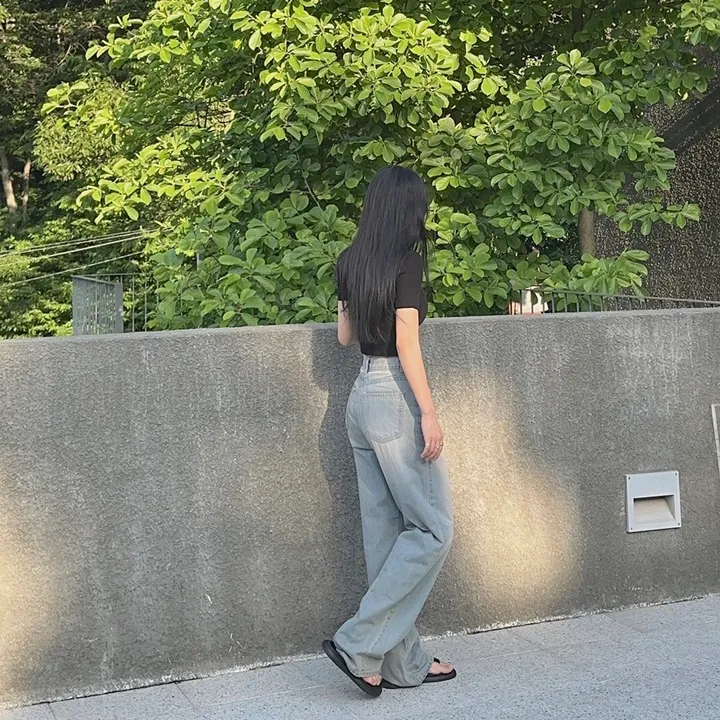 [당일출고] #누적10만장 썸머ver [MADE] 블림진 오버핏 딥 브러쉬 롱 와이드 데님 팬츠 (기장선택) 상세 이미지 222