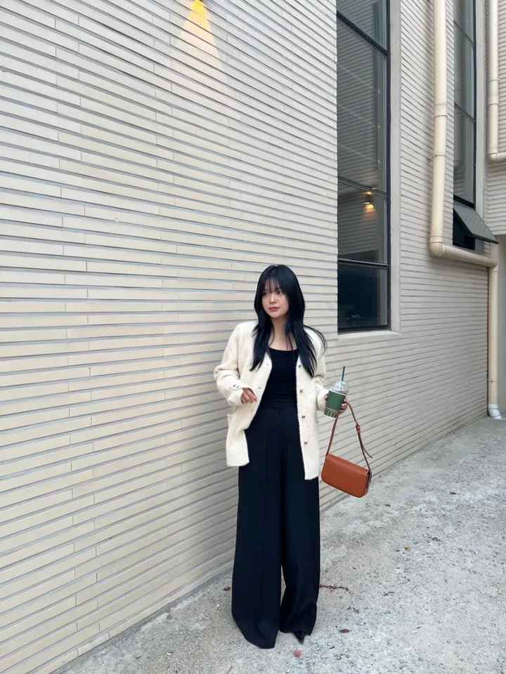 [로웰샵] 힐르 여성 와이드 부츠컷 롱 슬랙스 상세 이미지 17