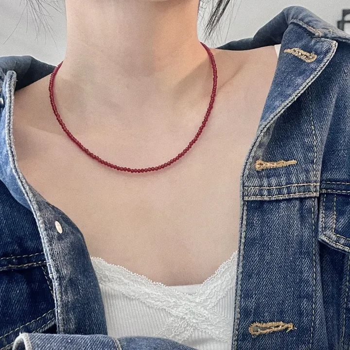 *made* 사계절 만능 레이어드 론델 비즈 목걸이 (2size 13color) 상세 이미지 37