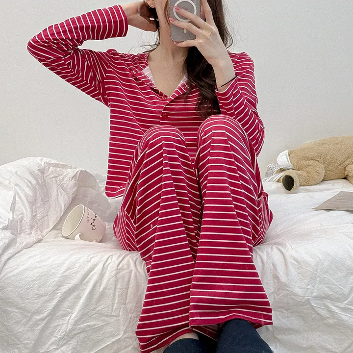 HOUSE RED PAJAMA SET 1 color #930 상세 이미지 18