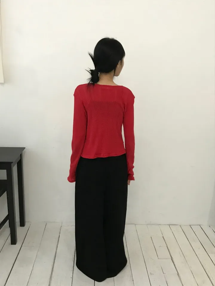 모에 펀칭 가디건(3color) 상세 이미지 29