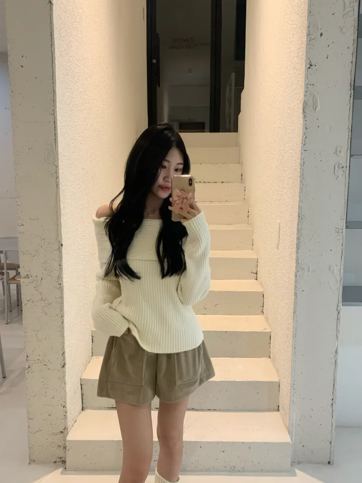 허벅지삭제 [💬단독진행/문의폭주/-3kg핏] 앞포켓 코듀로이닝 밴딩 반바지 가을 겨울 corduroying pt • 4color 상세 이미지 17