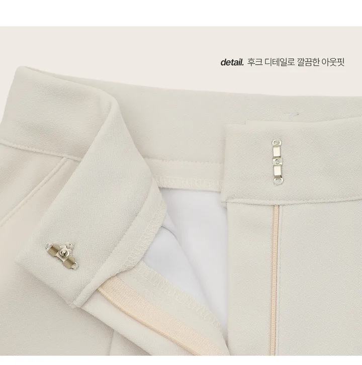 [여름🌿][1만장돌파/XS-XL/반품률ZERO🖤][자체제작] 라이프 쫀득 원핀턱 하프 슬랙스 상세 이미지 14