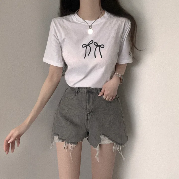 [데일리/꾸안꾸] 여름 필수템, 퓨어 워싱 데미지 데님 숏팬츠 상세 이미지 19