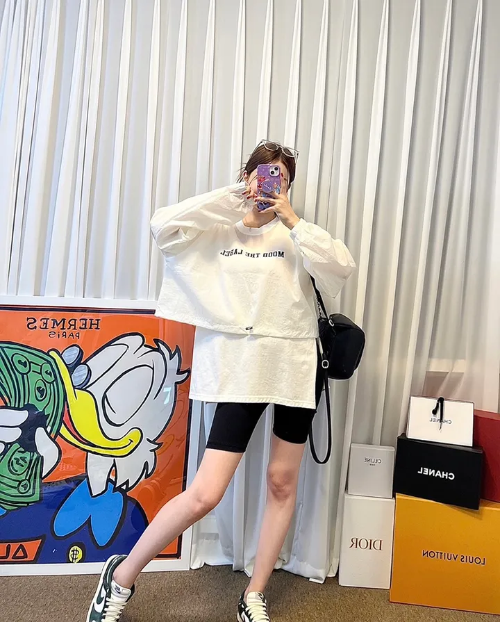 [최저가/당일발송/44-77/요가복/트레이닝/군살커버/힙업/뺴뺴로핏/짱짱/쫀쫀/임산부복/편안함/숏/쫀득/노라인/데일리/스판/쫄바지/속바지] 바이커쇼츠 하이웨스트 타이즈 3부 레깅스 상세 이미지 16