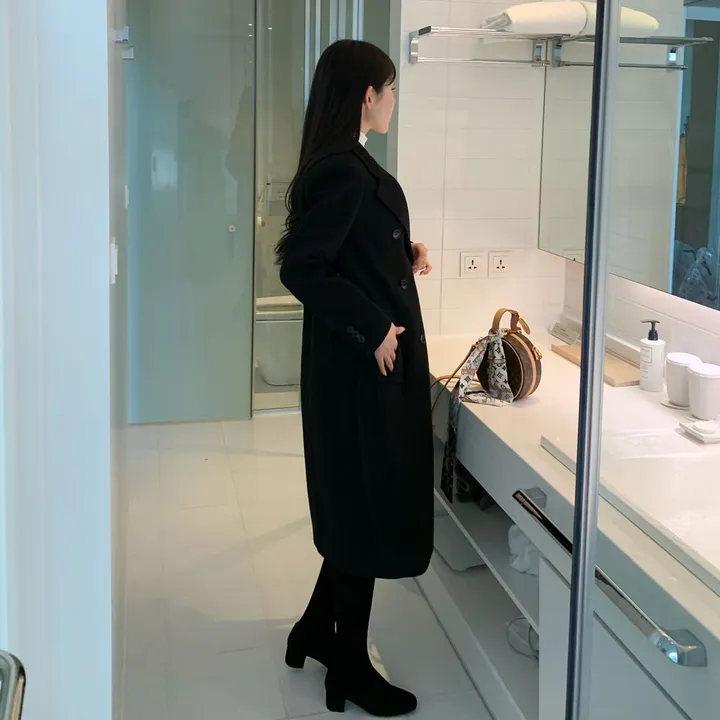 [당일출고🌹] 토토 바바리 롱코트 / 겨울코트 벨트코트 핸드메이드코트 코트 떡볶이코트 싱글코트 더블커트 밍크코트 롱패딩 숏패딩 양털코트 무스탕 겨울자켓 하객룩 아우터 점퍼 트위드자켓 트렌치코트 바바리코트 후드코트 후드롱코트 케이프코트 망토자켓 연말룩 청 상세 이미지 39