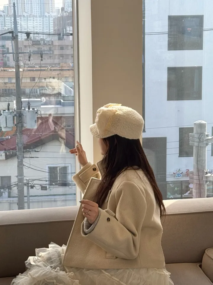 [누빔안감/국내제작/유니크코트] 떡볶이 숏코트 상세 이미지 7