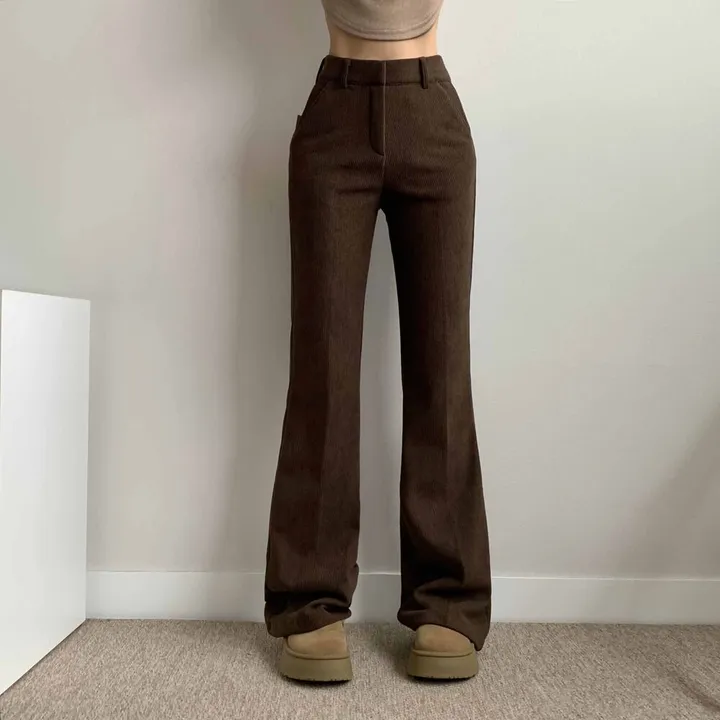 *코듀로이* ~2XL [기장선택/융기모] 도톰 스판 골덴 히든밴딩 하이웨스트 슬림부츠컷 슬랙스 고퀄 몸매보정 키작녀 키큰녀 빅사이즈 상세 이미지 15