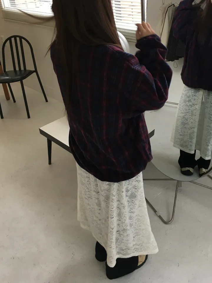 (2 color) 도쿄 체크 후리스집업 상세 이미지 35