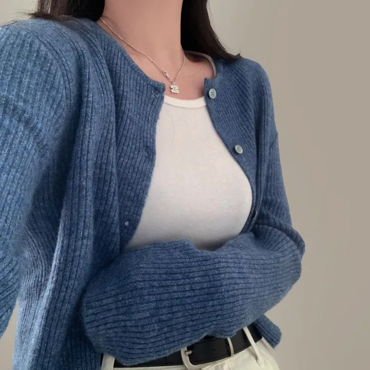 [🍇1만장 돌파!]퍼스널 로즈 캐시울 니트 가디건 - 5color 상세 이미지 63