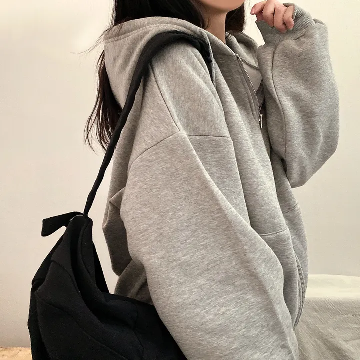 [기모/6color] 마일드 데일리 오버핏 투웨이 무지 후드집업 상세 이미지 24
