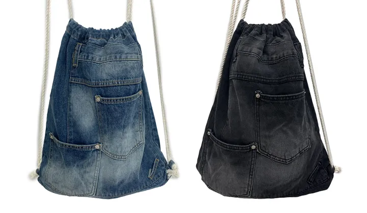 (주문폭주/당일출고) 데님 짐색 / COTI DENIM GYM SACK 상세 이미지 1