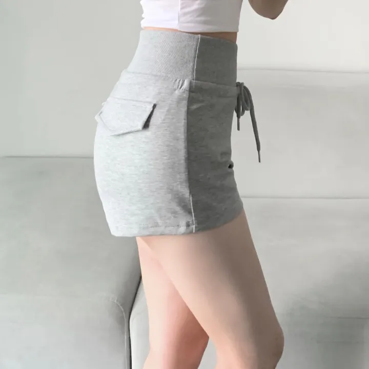 [힙업포켓/보풀x비침x]1282. 허리쏙 와이드 밴딩 포켓 트레이닝 팬츠 숏팬츠 돌핀팬츠 돌핀반바지 밴딩팬츠 반바지 숏팬츠 핫팬츠 숏트레이닝 기본 꾸안꾸 반바지 골반뽕 엉덩이뽕 상세 이미지 7
