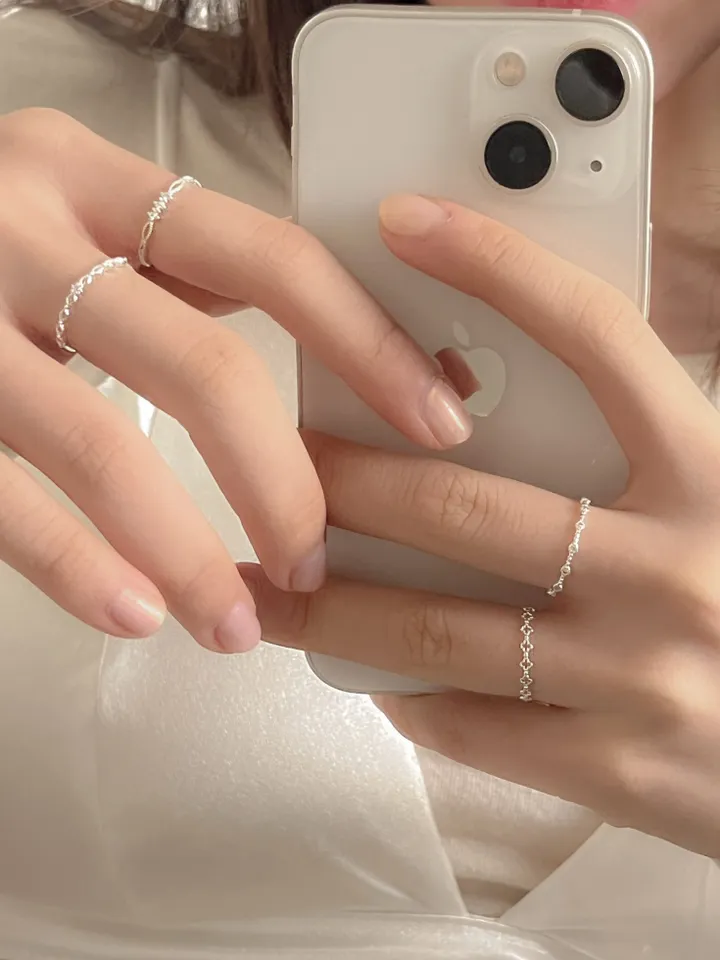 [5type]925실버 로사 네잎클로버 레이스 실반지 기획 모음전(one color) 상세 이미지 9