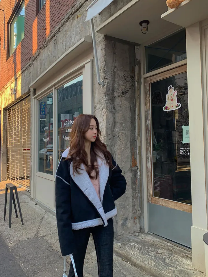 [심쿵핏/털빠짐X] 따뜻 도톰 파스텔 루즈핏 앙고라 모헤어 크롭 브이넥 벌룬 소매 깃털 퍼 니트 가디건 상세 이미지 48