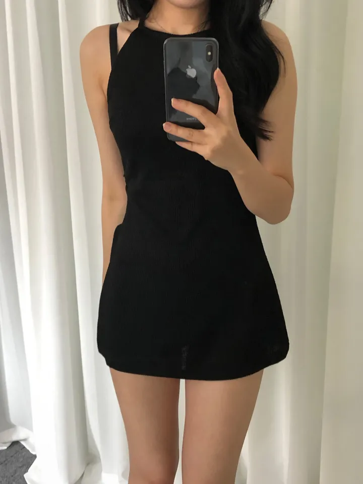 [휴가❤︎데일리룩/여리여리핏]트임 홀터넥 set 상세 이미지 35