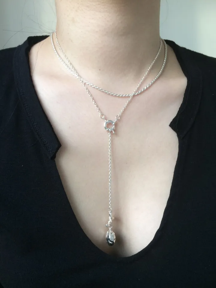toggle&bar chain necklace 상세 이미지 6