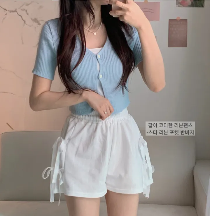 [반팔&긴팔 ver.] 💞꼬옥 소장 - 4계절 내내 활용! 데잇 투버튼 골지 가디건 상세 이미지 10