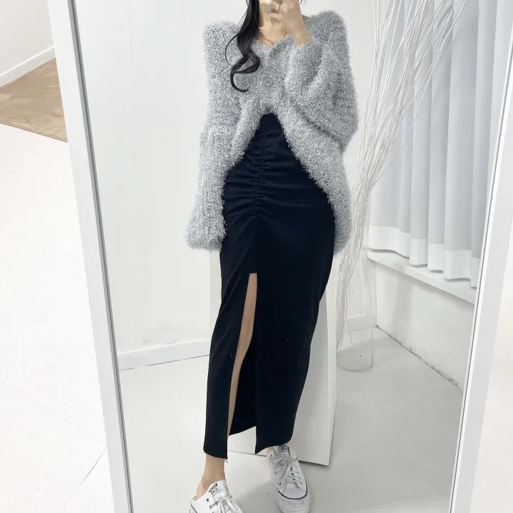 [얼굴 형광등ღ] 솔잎 루즈 박시 가디건 앙고라가디건 루즈가디건 상세 이미지 18