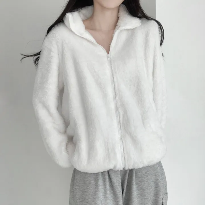 당일발송❤‍🔥[포근해☁️] 뭉게뭉게 구름이 빅사이즈 오버핏 양털 후리스 집업 가디건 (남녀공용/커플집업) 상세 이미지 6