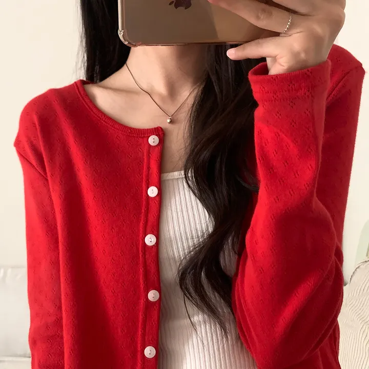 로로 펀칭 가디건 (8color) 상세 이미지 113