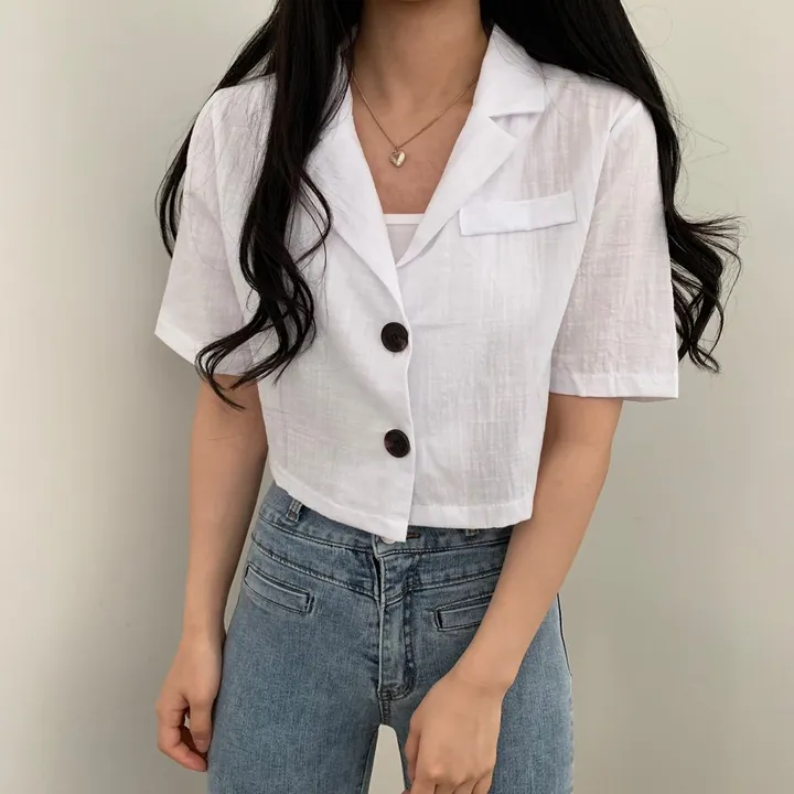 [베스트재진행] 린넨 크롭 반팔JK 상세 이미지 30
