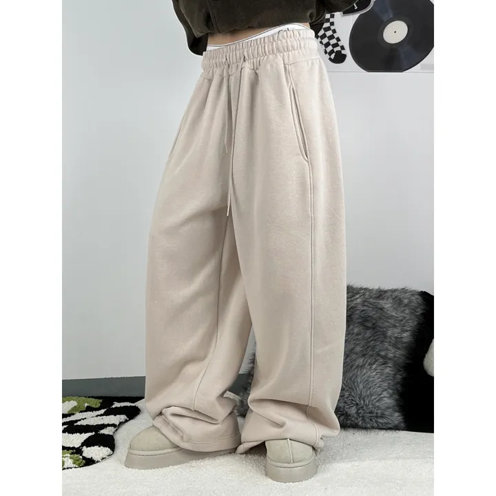 ❤️‍🔥누적판매8,000 돌파 기념❤️‍🔥[UNISEX/기모 ver.🤧/소장추천!]럽 올 컬러 와이드 스트링 트레이닝 팬츠(5color) 상세 이미지 50