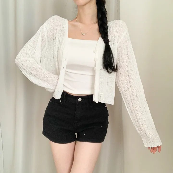 [청순여리핏🌸/살탐방지] 부클 골지 크롭 가디건 상세 이미지 28