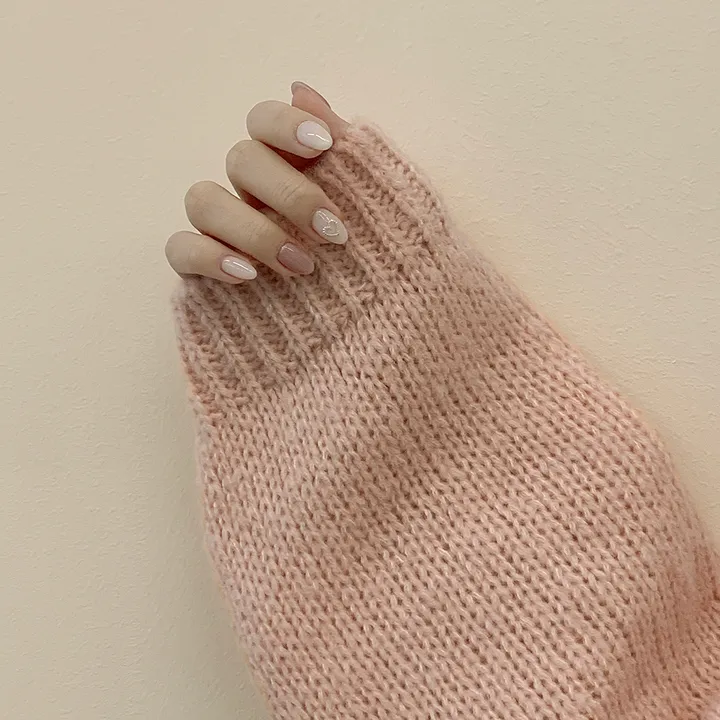 [폭닥~/귀여움🧸] 오버핏 파스텔 도톰 니트 후드가디건 봄신상 빅사이즈 상세 이미지 22