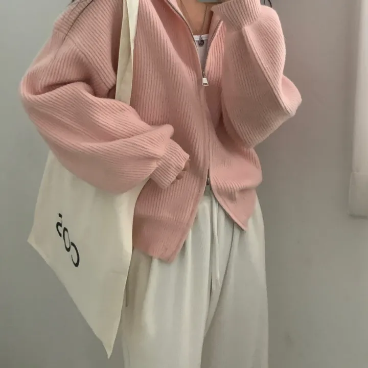 [후기보장✨/폭닥소재] 포근핏, 왕루즈핏 투웨이 니트 후드집업,점퍼 - 5color 상세 이미지 18