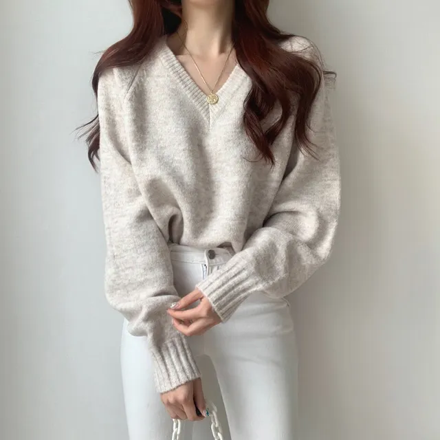 [ 무조건 소장 추천! 인기만점 ] 데일리 루즈핏 V넥 니트 상세 이미지 24
